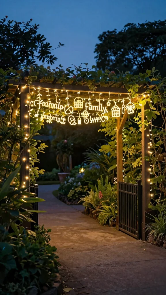 18 Brilliant Outdoor Garden Lighting Ideas You Never Knew You Needed! - 15. Personalized Light Strings 1