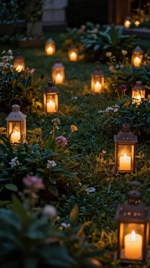 18 Brilliant Outdoor Garden Lighting Ideas You Never Knew You Needed! - 16. Lanterns with Candles 1