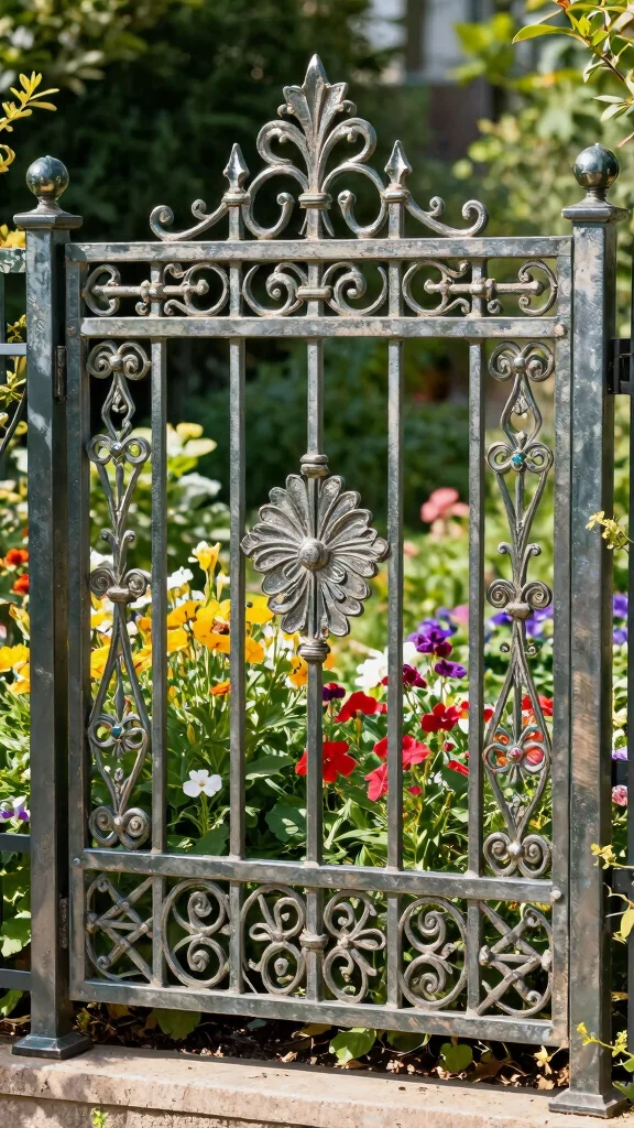 18 DIY Natural Fencing Projects That Add Rustic Charm to Your Home (You Can Do #7!) - 11. Decorative Metal Fencing 1