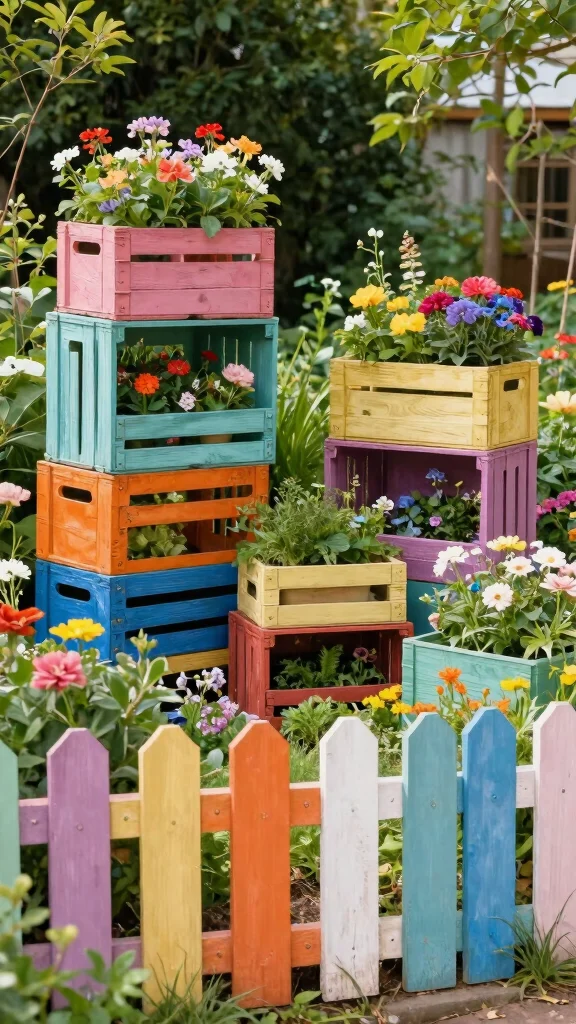 18 DIY Natural Fencing Projects That Add Rustic Charm to Your Home (You Can Do #7!) - 14. Crate Fence 1