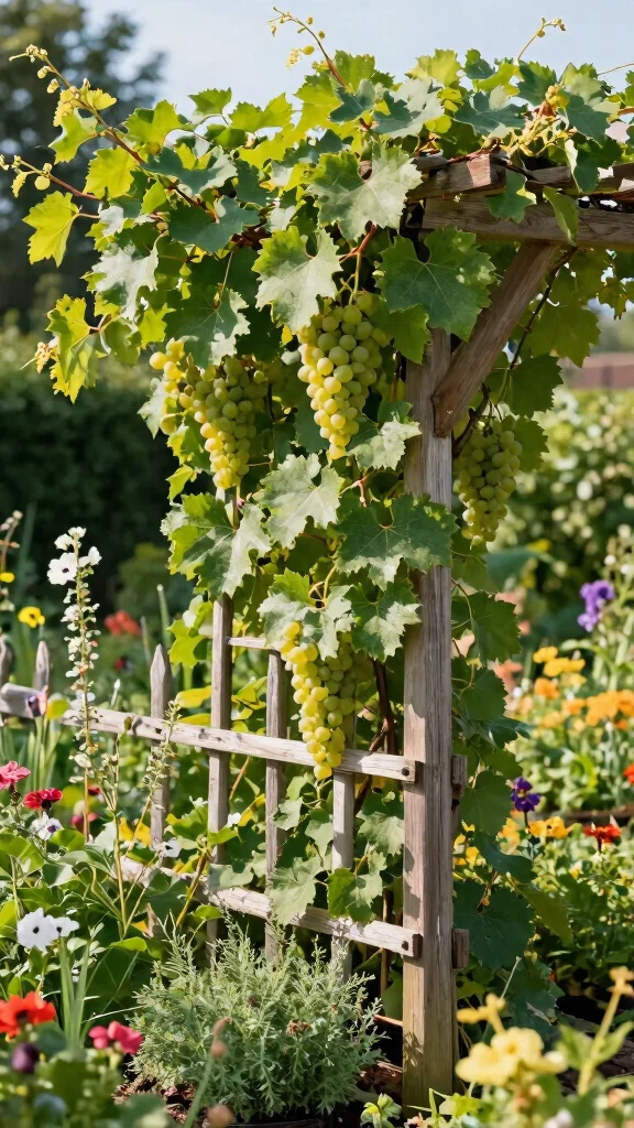 18 DIY Natural Fencing Projects That Add Rustic Charm to Your Home (You Can Do #7!) - 15. Grapevine Fence 1