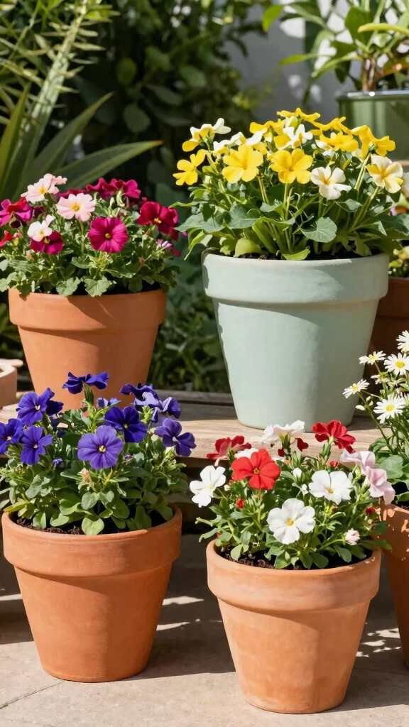 18 Eco-Friendly Colorful Flowering Pots That Are Good for the Earth (And Your Garden!) - 10. Hybrid Clay Pots 1