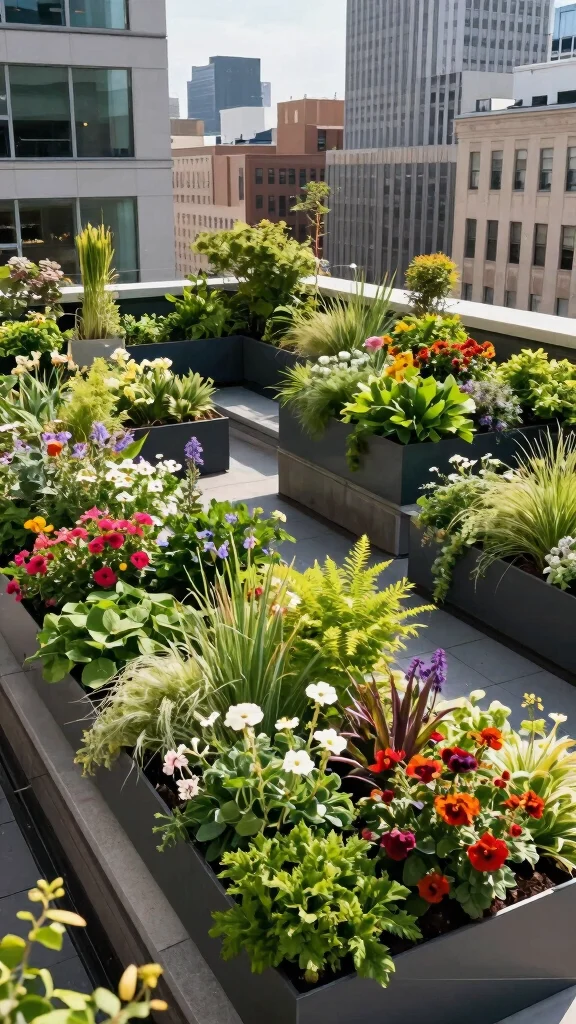18 Eco-Friendly Colorful Flowering Pots That Are Good for the Earth (And Your Garden!) - 15. Green Roof Planters 1