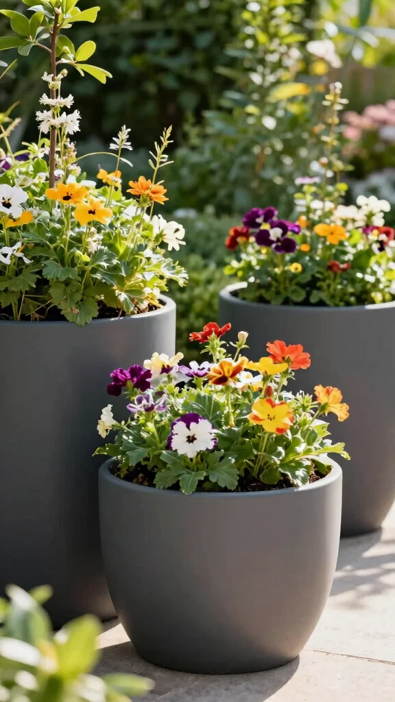 18 Eco-Friendly Colorful Flowering Pots That Are Good for the Earth (And Your Garden!) - 16. Self-Watering Planters 1