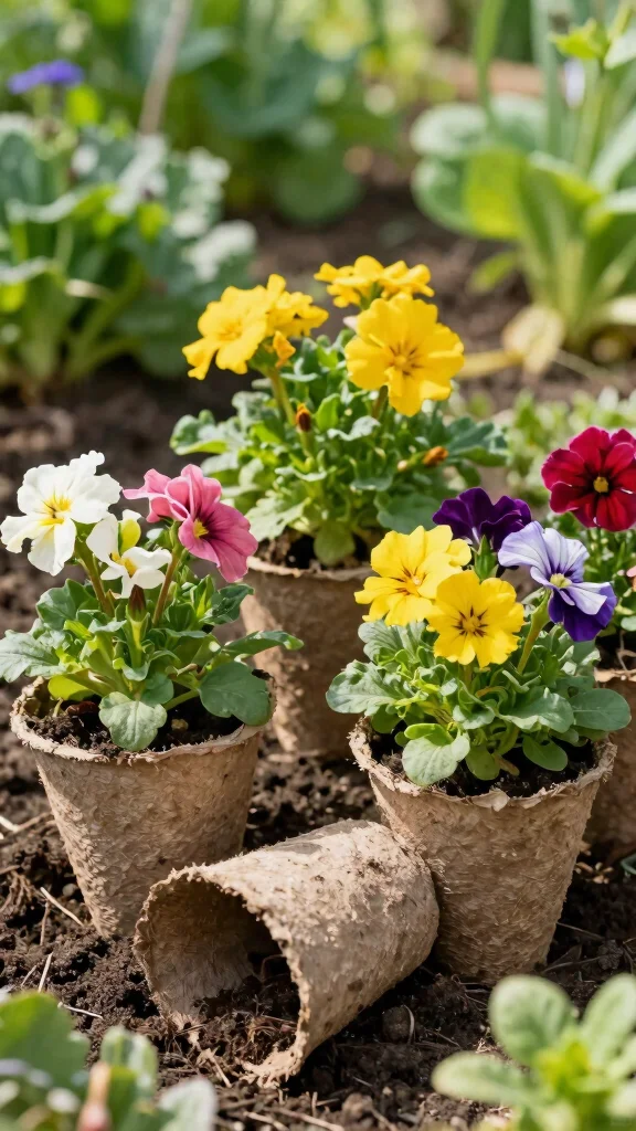 18 Eco-Friendly Colorful Flowering Pots That Are Good for the Earth (And Your Garden!) - 4. Biodegradable Plant Pots 1