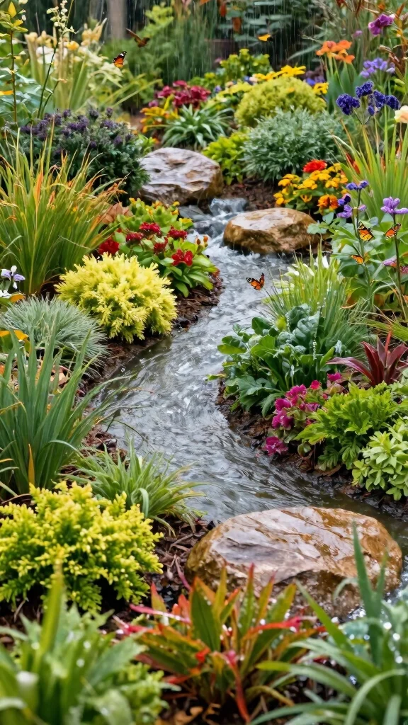 18 Eco-Friendly Ways to Blend Hardscapes and Plants for a Sustainable Home! - 17. Sustainable Water Features 1