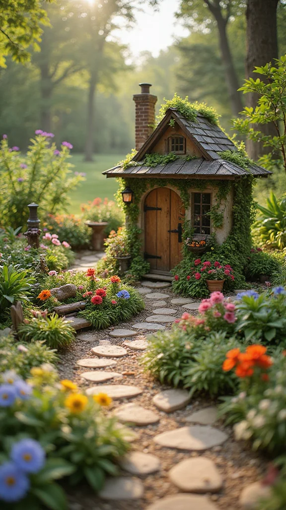 18 Fun Colorful Garden Art Projects You Can Start Today (You'll Be Surprised at #5!) - 9. Colorful Fairy Gardens 1