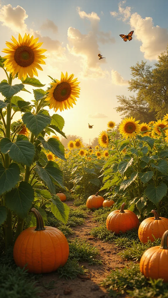 18 Genius Companion Planting Tips You Need to Boost Your Garden's Potential! - 15. The Gourd and the Pollen 1