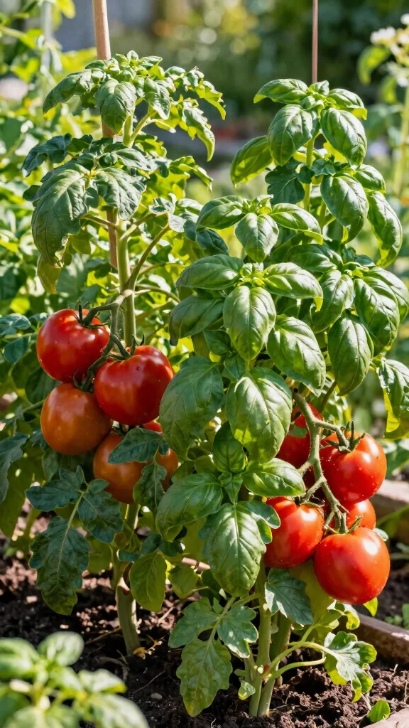 18 Genius Companion Planting Tips You Need to Boost Your Garden's Potential! - 2. The Dynamic Duo: Basil and Tomatoes 1