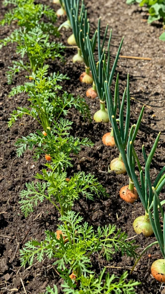 18 Genius Companion Planting Tips You Need to Boost Your Garden's Potential! - 3. Carrots and Onions: A Match Made in Heaven 1