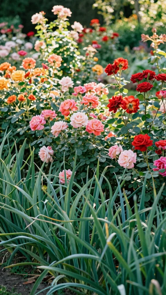 18 Genius Companion Planting Tips You Need to Boost Your Garden's Potential! - 6. The Benefits of Planting Garlic with Roses 1