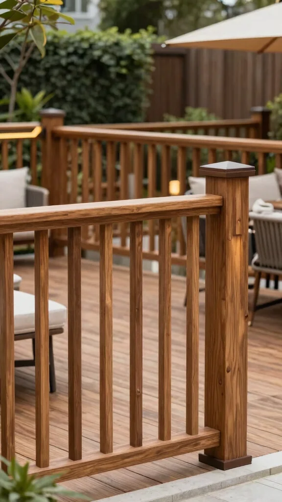 18 Inspiring Deck Railing Ideas That Will Make You Fall in Love with Your Garden Again! - 11. Composite Railings for Easy Maintenance 1