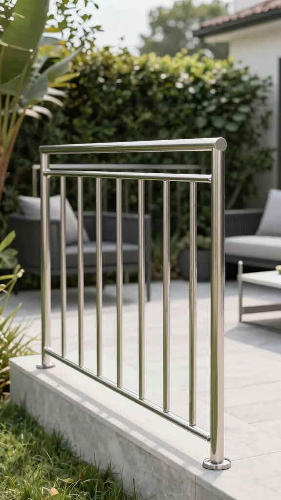 18 Inspiring Deck Railing Ideas That Will Make You Fall in Love with Your Garden Again! - 17. Minimalist Railings for Clean Lines 1