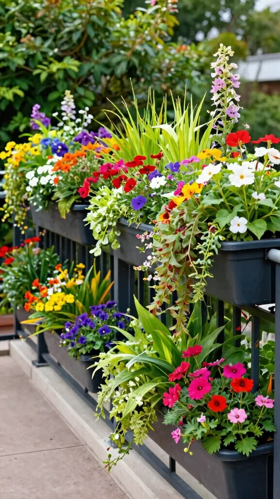 18 Inspiring Deck Railing Ideas That Will Make You Fall in Love with Your Garden Again! - 6. Vertical Garden Railing 1