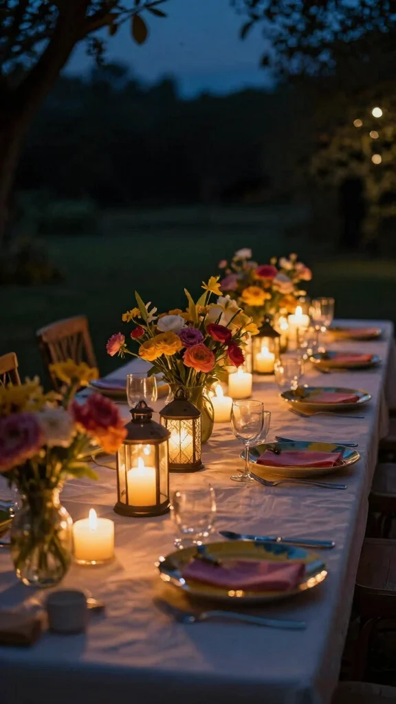 18 Magical Backyard Oasis Ideas with Lighting That Will Transform Your Nights! - 14. Ambient Table Lighting 1