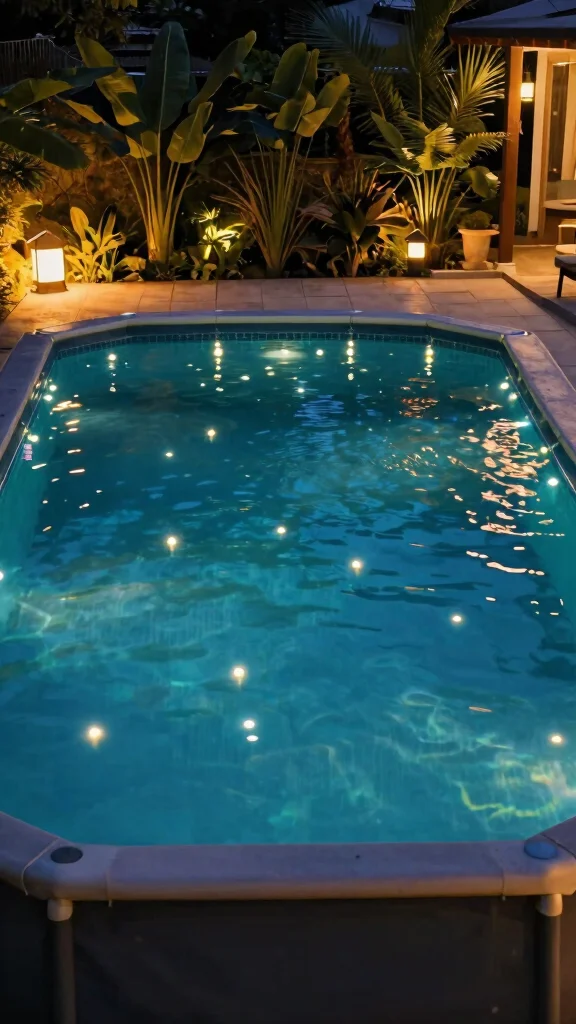 18 Magical Backyard Oasis Ideas with Lighting That Will Transform Your Nights! - 3. Floating Pool Lights 1