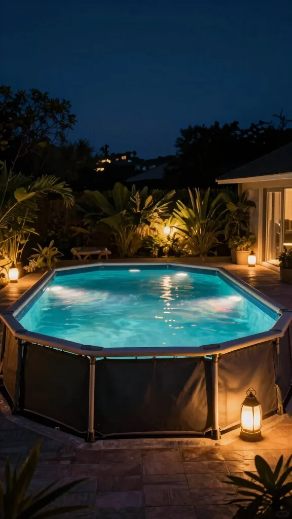 18 Magical Backyard Oasis Ideas with Lighting That Will Transform Your Nights! - 9. Underwater Pool Lighting 1