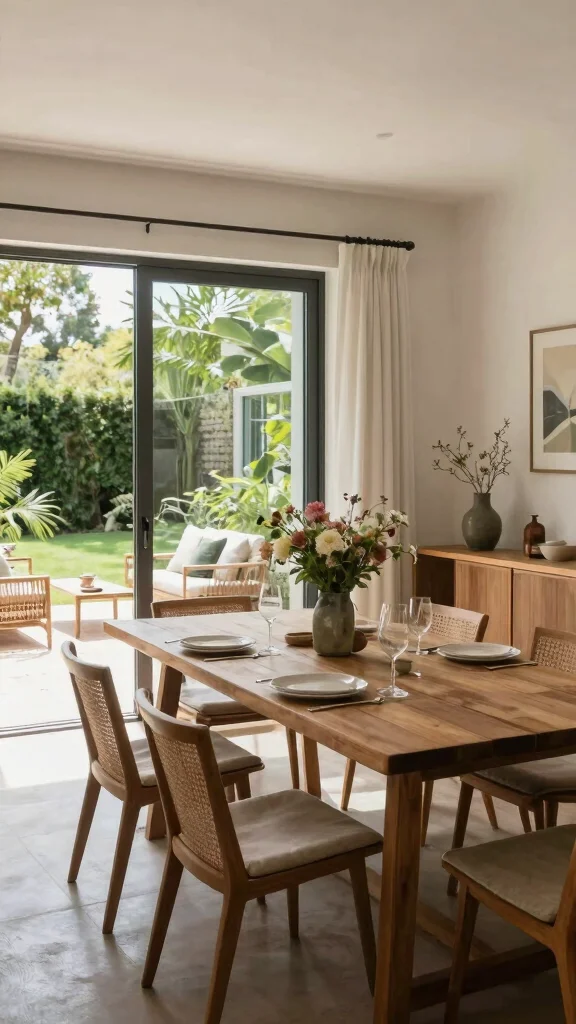 18 Seamless Indoor-Outdoor Living Designs That Will Blow Your Mind! - 4. Open-Concept Dining Space 1