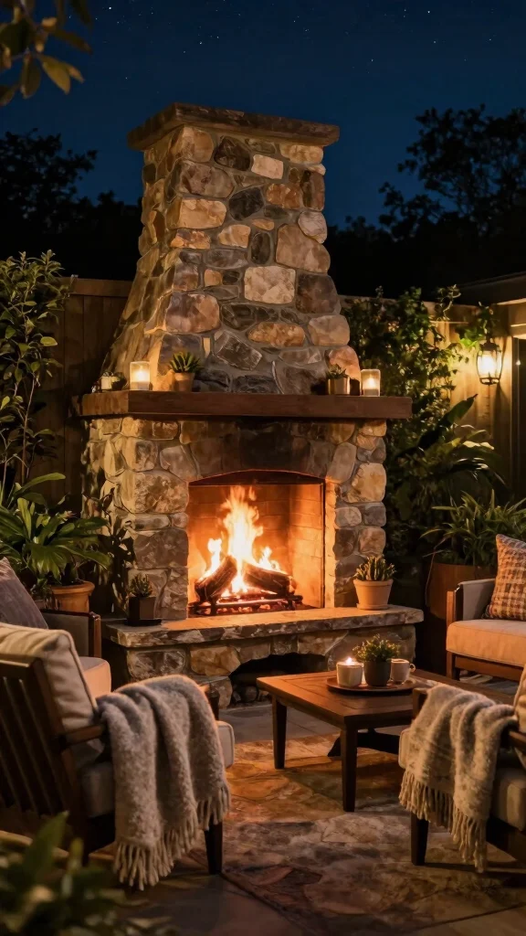 18 Seamless Indoor-Outdoor Living Designs That Will Blow Your Mind! - 7. Outdoor Fireplaces 1