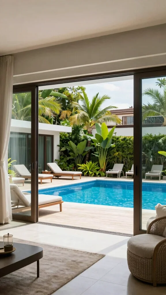 18 Seamless Indoor-Outdoor Living Designs That Will Blow Your Mind! - 9. Seamless Pool Integration 1