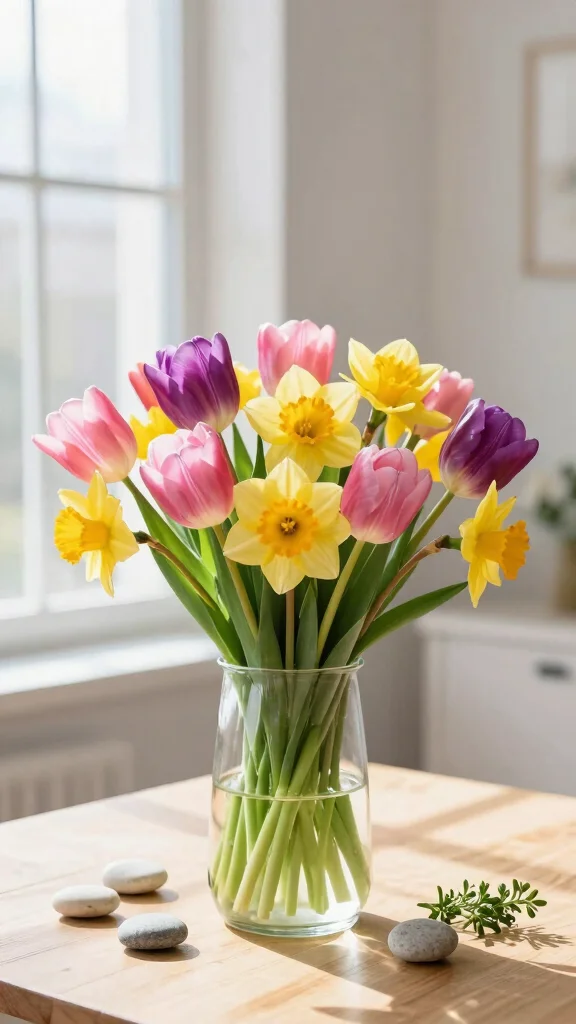 18 Seasonal Bouquet Ideas You Need to Try for a Cozy Home! - 1. Spring Awakening: Tulips and Daffodils 1
