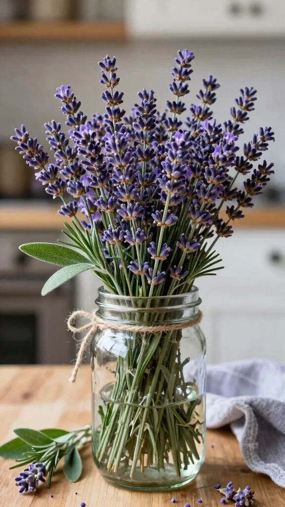 18 Seasonal Bouquet Ideas You Need to Try for a Cozy Home! - 12. Cozy Comfort: Lavender and Herbs 1