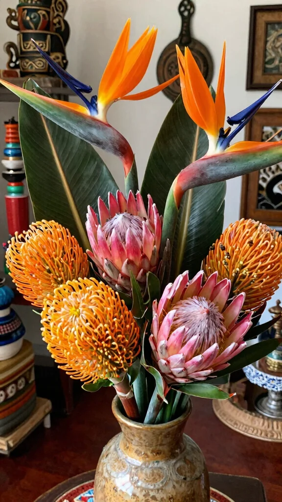 18 Seasonal Bouquet Ideas You Need to Try for a Cozy Home! - 16. Cultural Fusion: Exotic Blooms 1