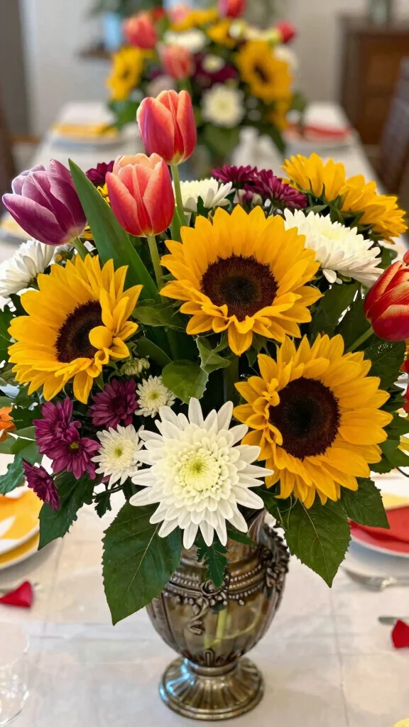 18 Seasonal Bouquet Ideas You Need to Try for a Cozy Home! - 17. Seasonal Favorites: A Mixed-Bouquet 1