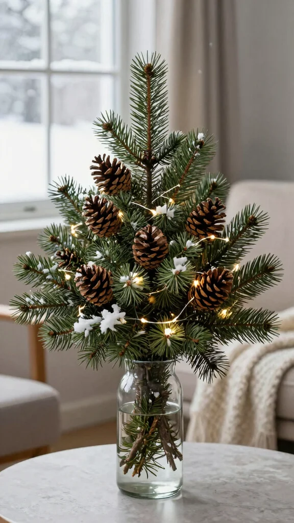 18 Seasonal Bouquet Ideas You Need to Try for a Cozy Home! - 4. Winter Charm: Evergreens and Pine Cones 1