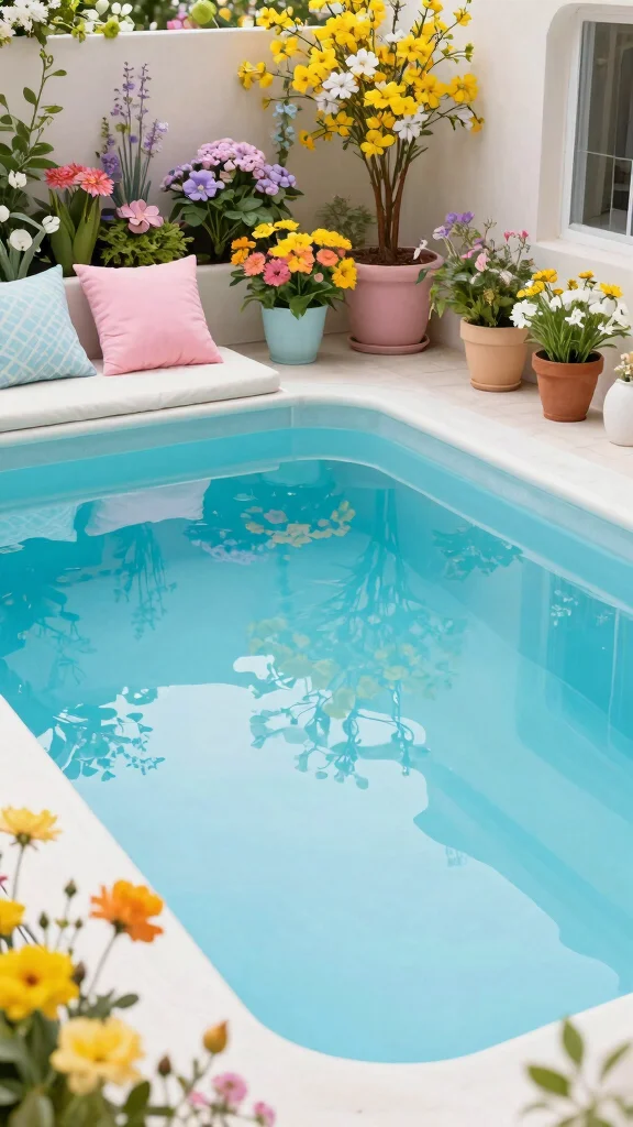 18 Tranquil Poolside Decor Ideas That Create a Calm Retreat! - 14. Seasonal Decor Changes 1