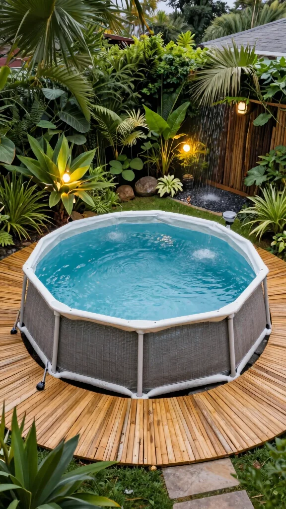 19 Beautiful DIY Above Ground Pool Decks That Will Enhance Your Landscape Design! - 17. Eco-Friendly Decking 1