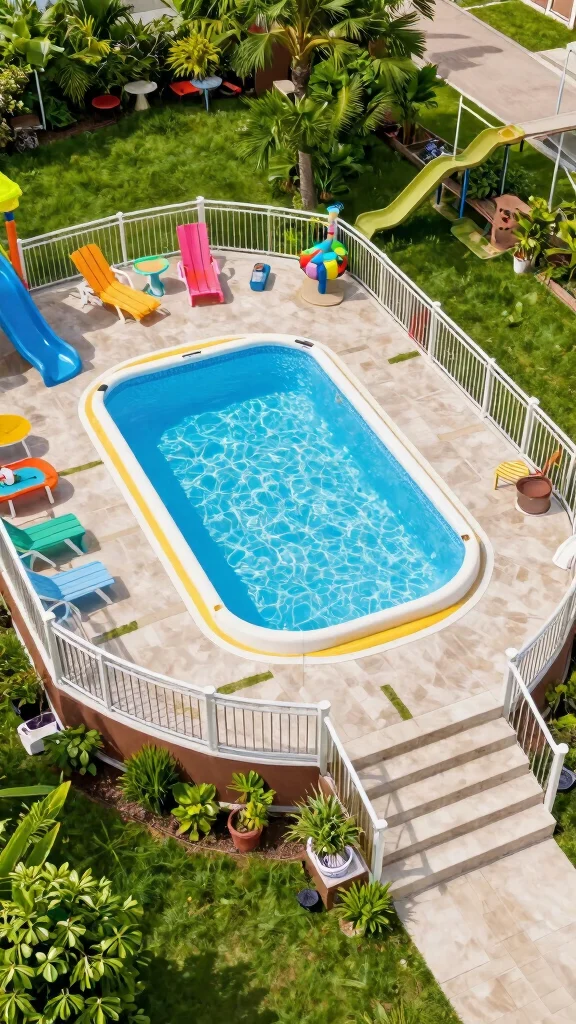 19 Beautiful DIY Above Ground Pool Decks That Will Enhance Your Landscape Design! - 5. Family-Friendly Multi-Level Deck 1