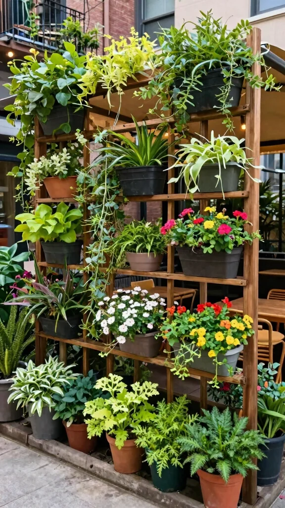 19 Cozy Patio Garden Ideas to Create Your Urban Oasis - 2. Vertical Gardens for Space Efficiency 1