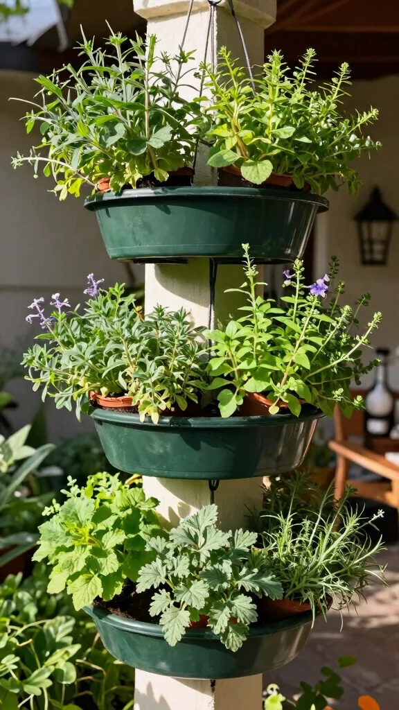 19 Creative DIY Garden Decor Hacks You Need to Try This Weekend! - 4. Hanging Herb Garden 1