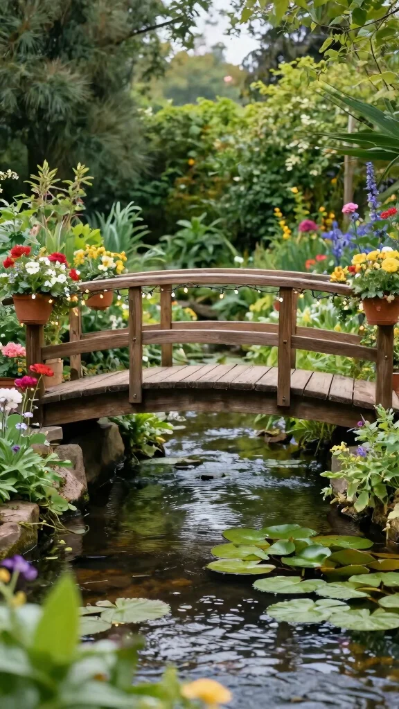 19 DIY Garden Features That Will Make Your Neighbors Envious! - 1. Whimsical Garden Bridges 1