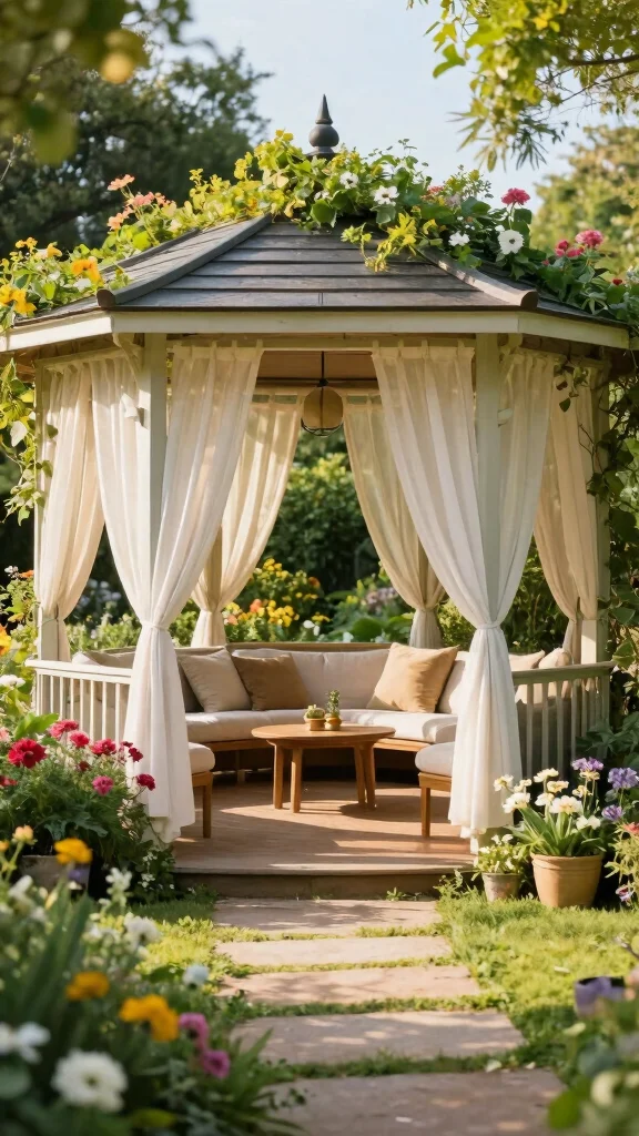 19 DIY Garden Features That Will Make Your Neighbors Envious! - 18. Garden Gazebos 1