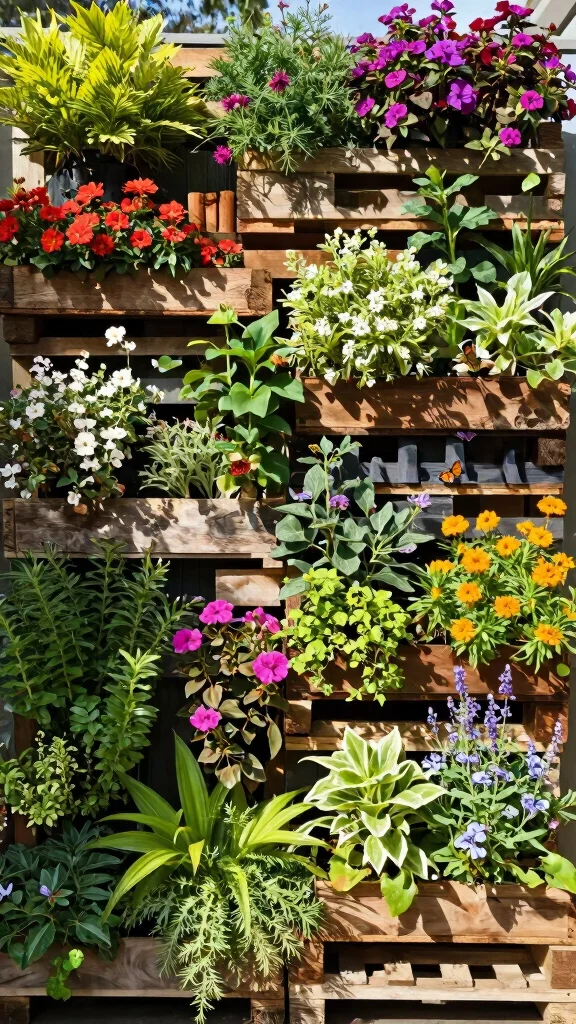 19 DIY Garden Features That Will Make Your Neighbors Envious! - 5. Vertical Garden Walls 1