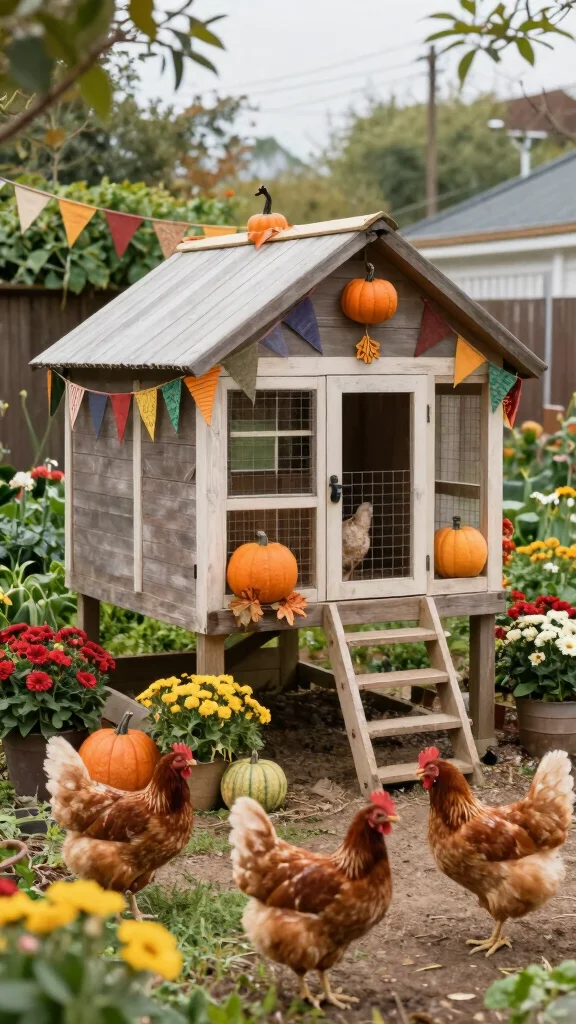 19 DIY Sustainable Coop Aesthetics That Will Transform Your Homestead! - 19. Seasonal Decor for the Coop 1