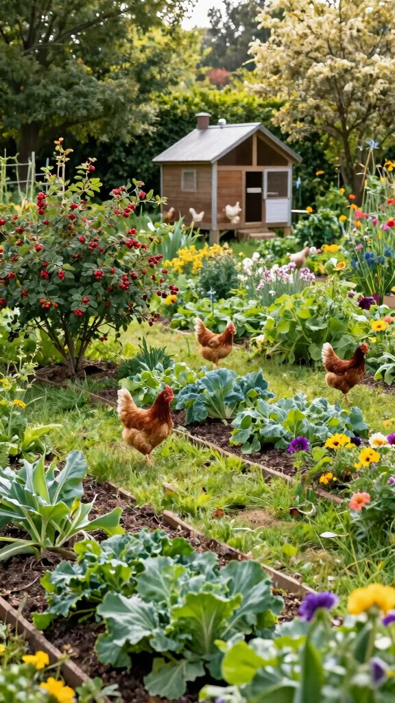 19 DIY Sustainable Coop Aesthetics That Will Transform Your Homestead! - 5. Edible Landscaping Around the Coop 1