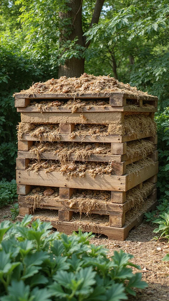 19 DIY Sustainable Coop Aesthetics That Will Transform Your Homestead! - 8. Compost Area for Chicken Waste 1
