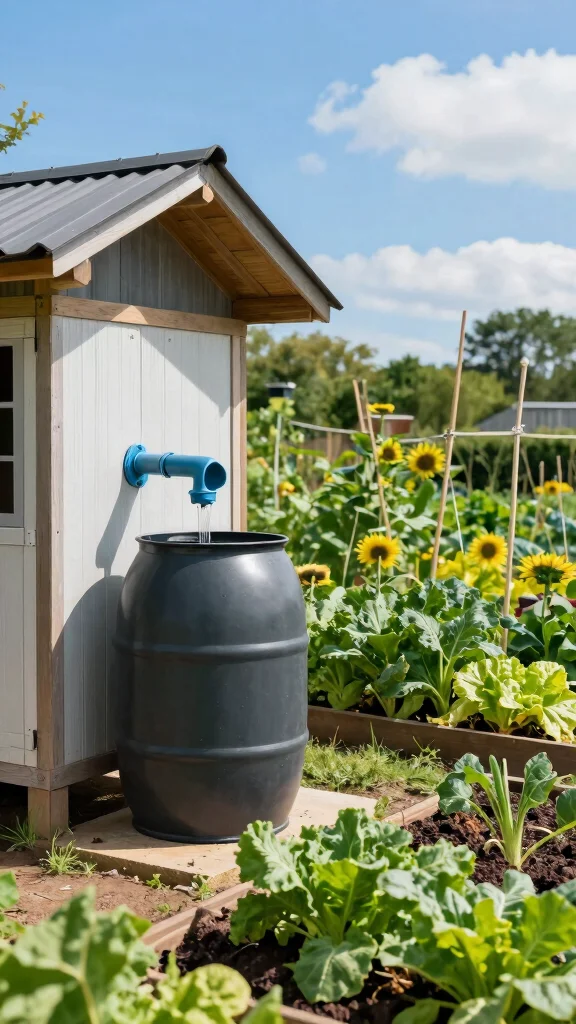19 DIY Sustainable Coop Aesthetics That Will Transform Your Homestead! - 9. Rainwater Harvesting System 1