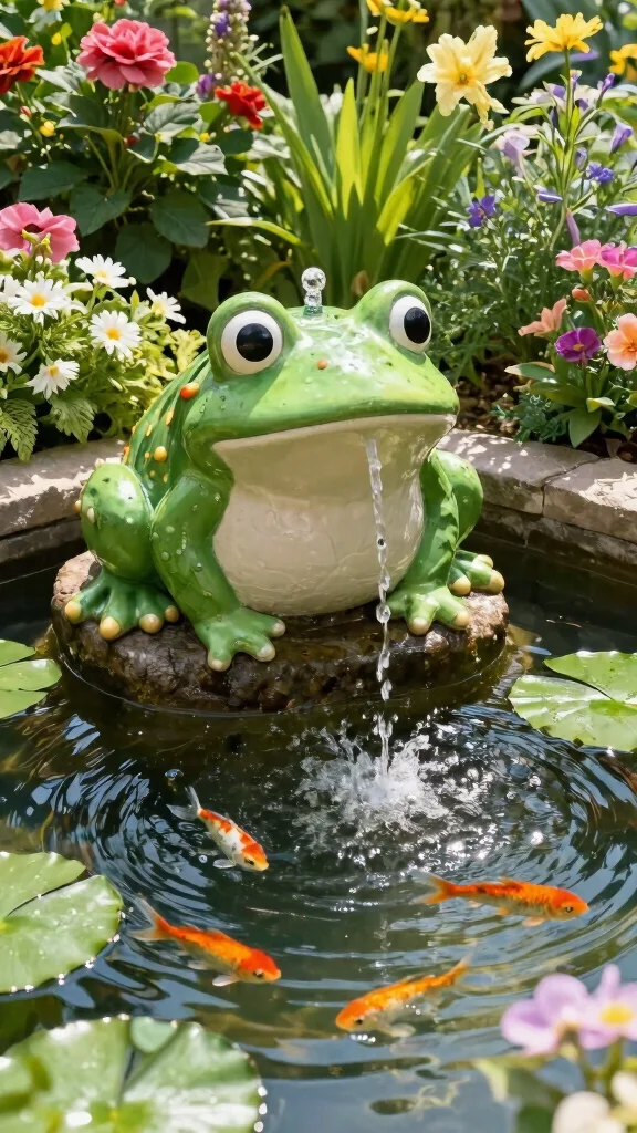 19 Whimsical Garden Decor Ideas That Will Make You Smile Every Day! - 12. Whimsical Water Features 1