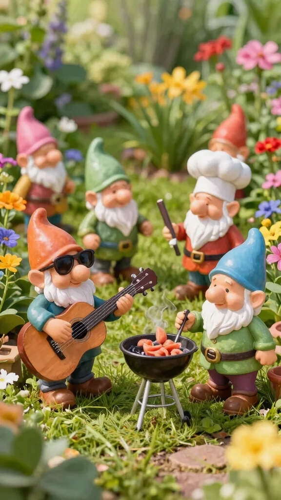 19 Whimsical Garden Decor Ideas That Will Make You Smile Every Day! - 4. Garden Gnomes with Style 1