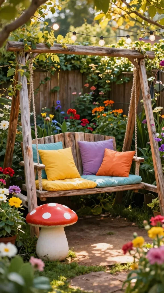 19 Whimsical Garden Decor Ideas That Will Make You Smile Every Day! - 7. Enchanted Garden Furniture 1