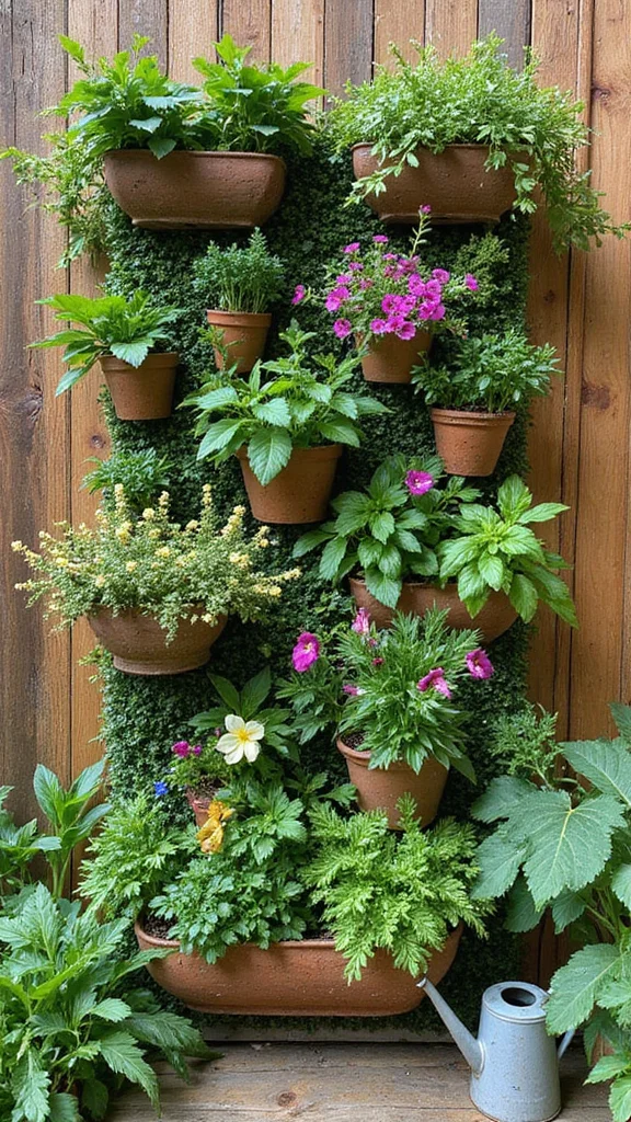 20 Creative Deck Ideas to Maximize Small Spaces . - 1. Vertical Garden Magic 1