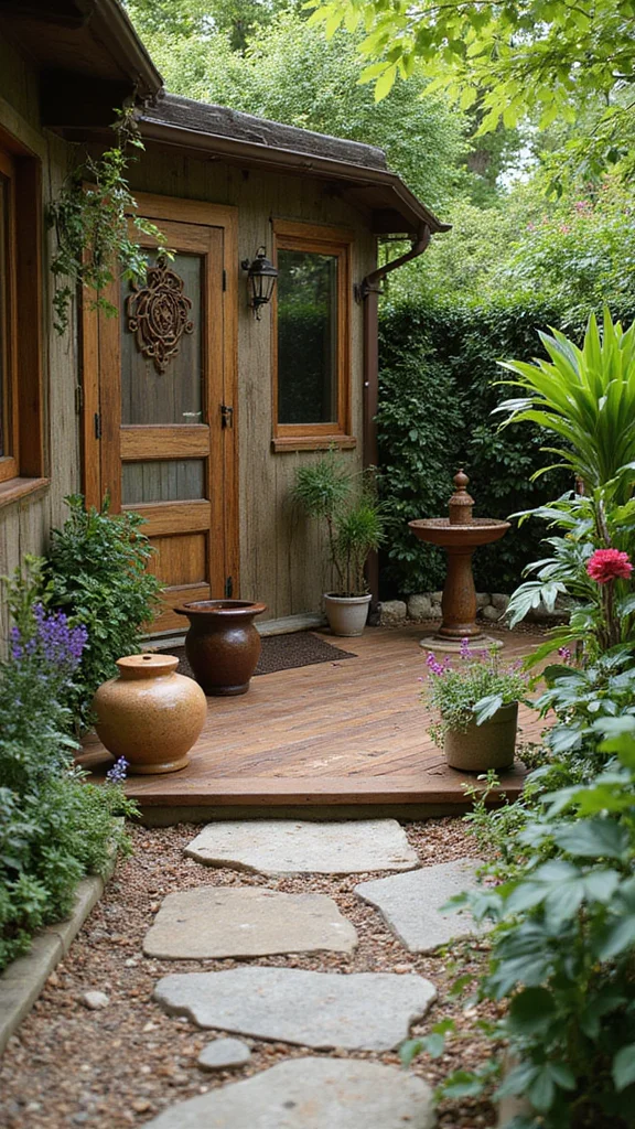 20 Creative Deck Ideas to Maximize Small Spaces . - 12. Nature-Inspired Decor 1