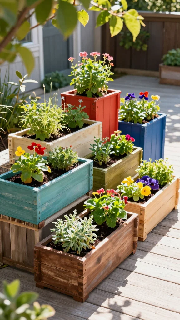 20 Creative Deck Ideas to Maximize Small Spaces . - 3. DIY Planter Boxes 1