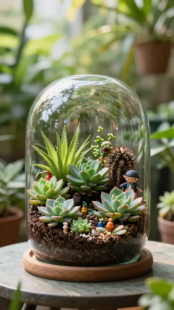 20 Decorative DIY Garden Sculptures That Will Wow Your Neighbors! - 19. Terrarium Sculptures 1