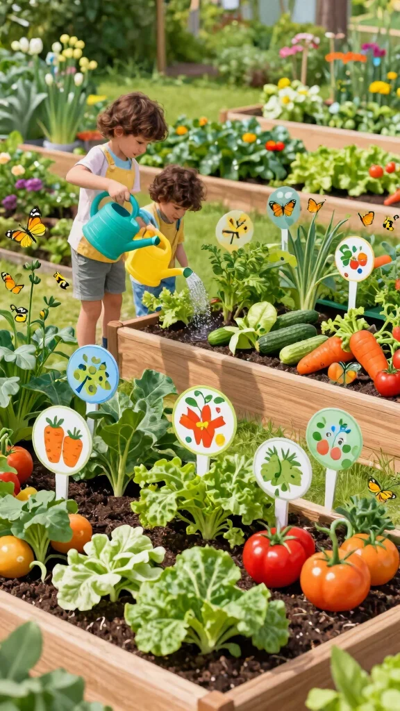 20 Family-Friendly Seasonal Garden Styling Ideas That Everyone Will Love! - 5. Vegetable Garden Fun 1