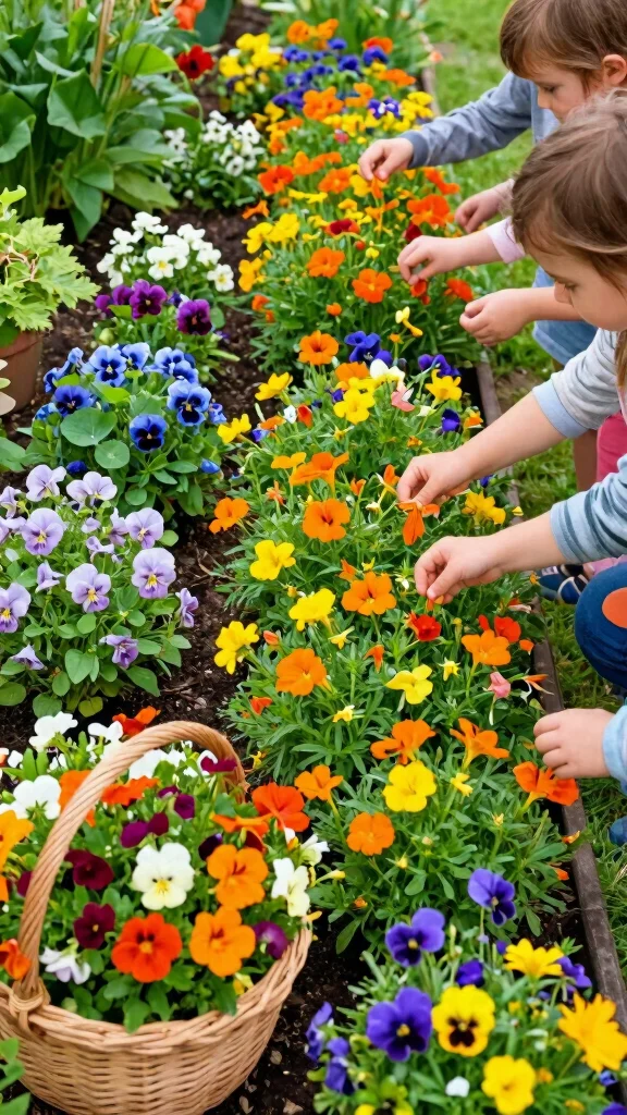 20 Family-Friendly Seasonal Garden Styling Ideas That Everyone Will Love! - 6. Edible Flowers 1